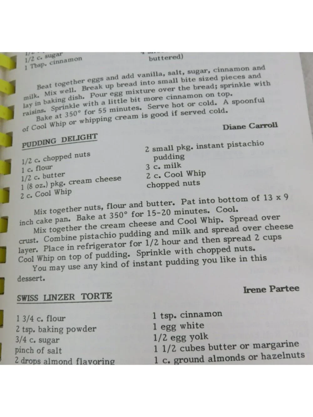 Favorite Recipes From Our Best Cooks Cookbook 1985 Christmas Party Committee
